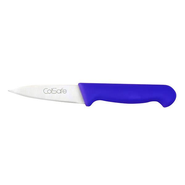 COLSAFE PARING KNIFE 3in 8cm BLUE