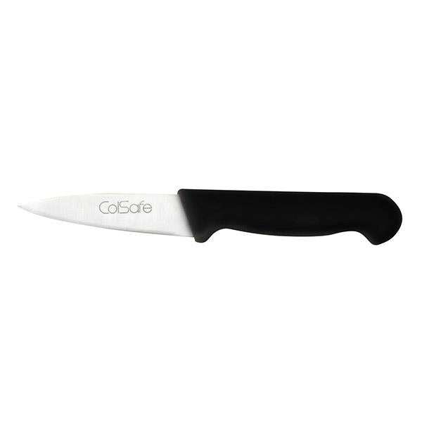 COLSAFE PARING KNIFE 3in 8cm BLACK