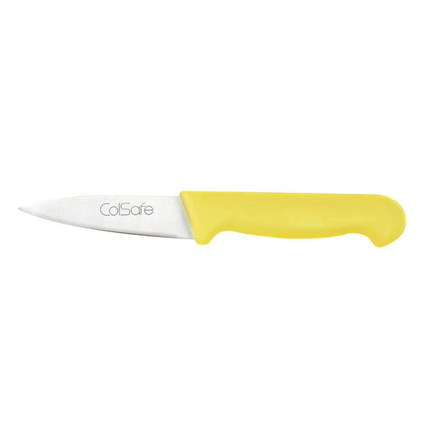 COLSAFE PARING KNIFE 3in 8cm YELLOW