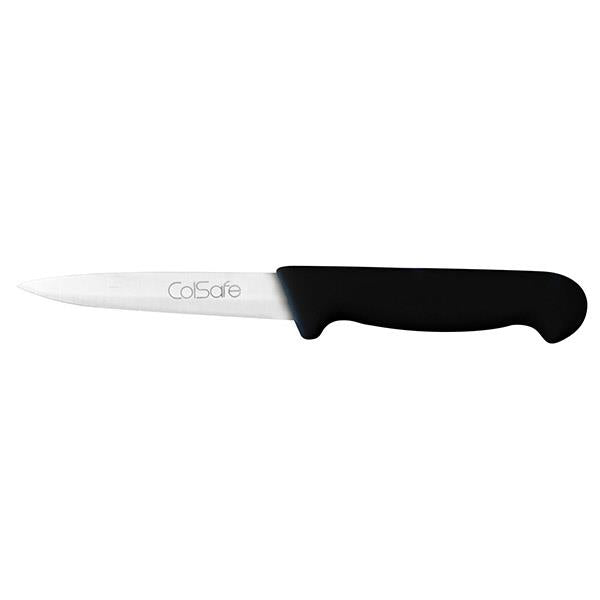 COLSAFE VEGETABLE KNIFE 4in 9.5cm BLACK