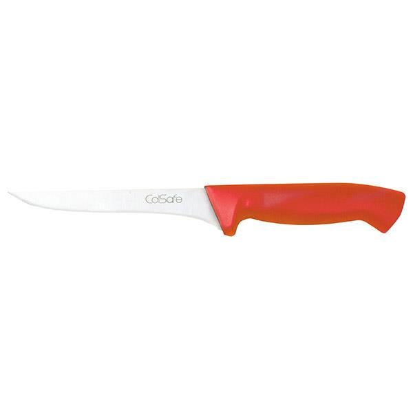 COLSAFE BONING KNIFE 6in 15cm RED