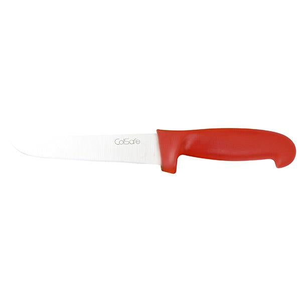 COLSAFE COOKS KNIFE 6.5in 16.5cm RED