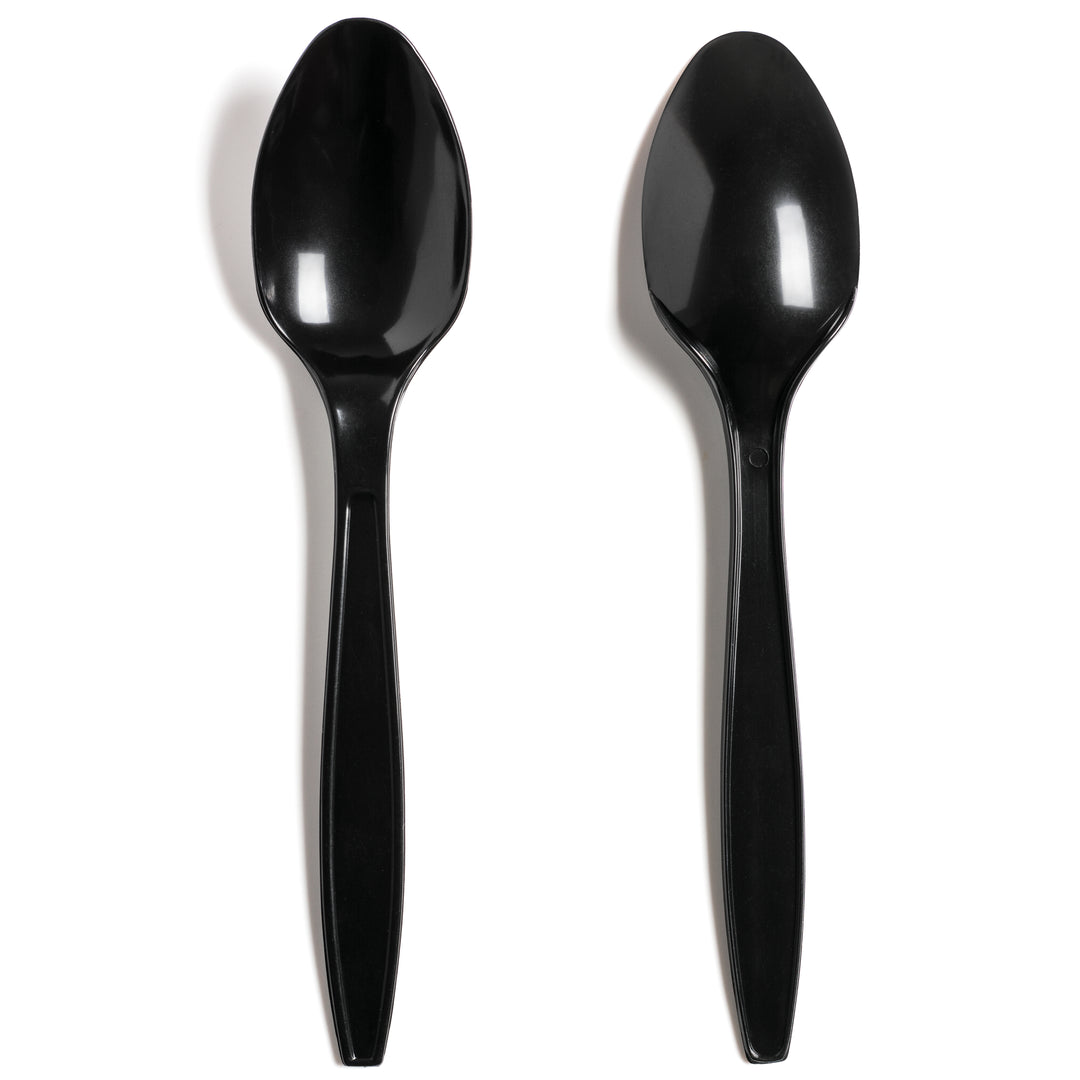 Black Premium Reusable PS (170mm/6.7") Dessert Spoon