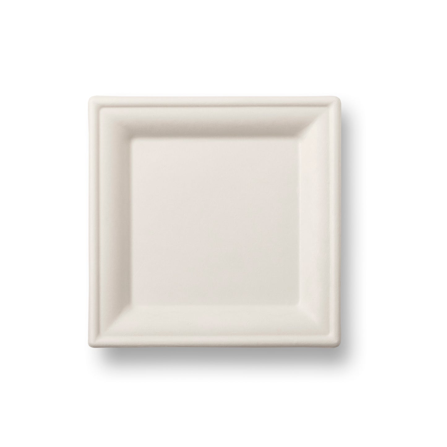 Bagasse Plate Square (160mm/6") White