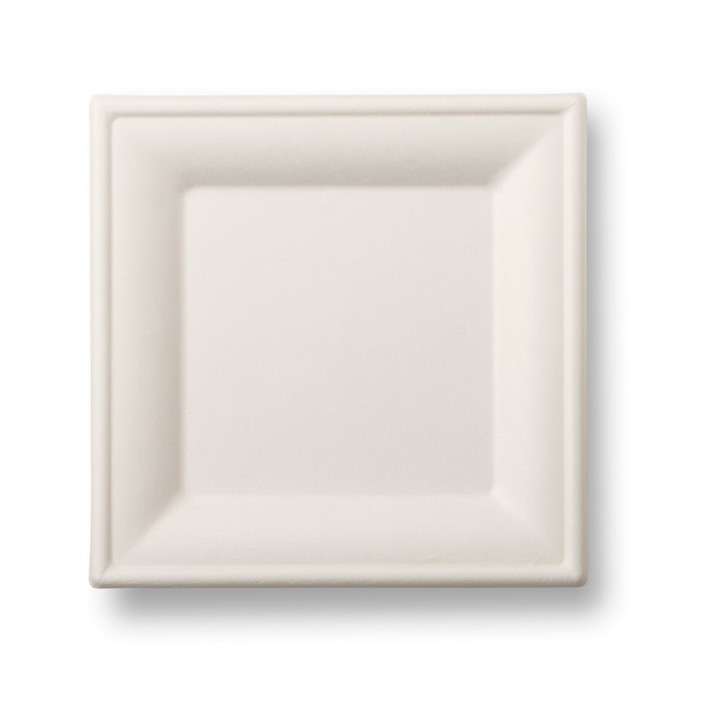 Bagasse Plate Square (254mm/10") White