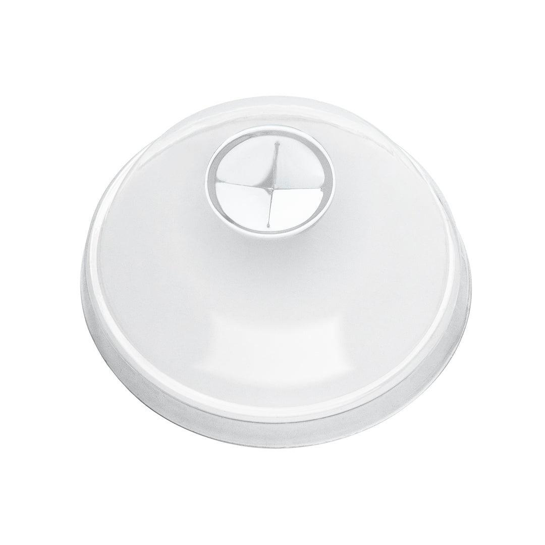 Clear Dome Lid with Cross Hole for Smoothie Cup RPET (78mm)
