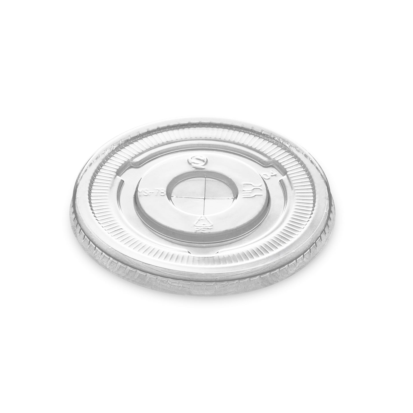 Clear Flat Lid for Smoothie Cup RPET (78mm)