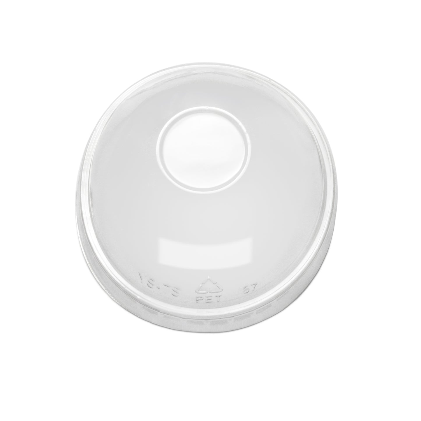 Clear Dome Lid No Hole for Smoothie Cup RPET (78mm)