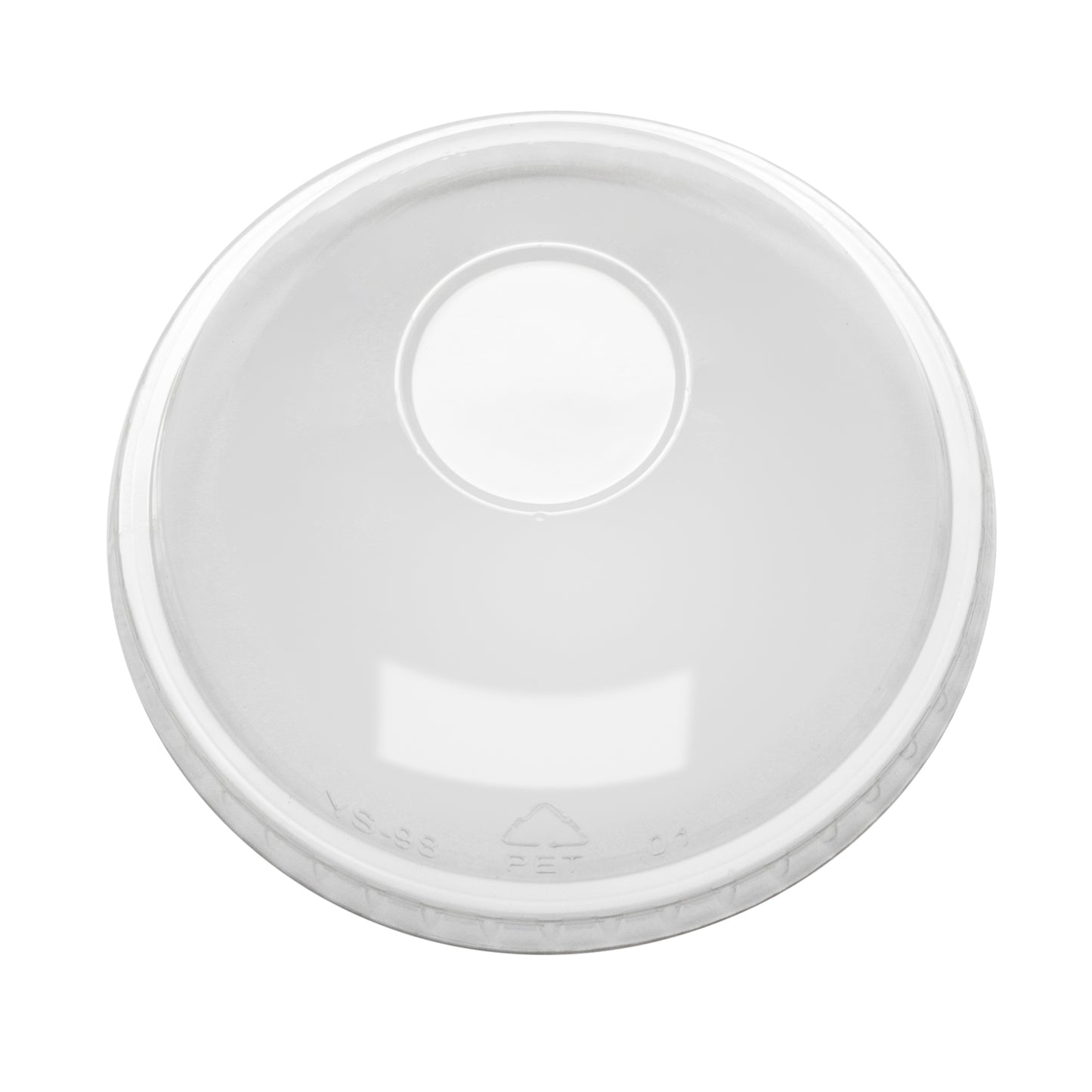 Clear Dome Lid No Hole for Smoothie Cup RPET (98mm)