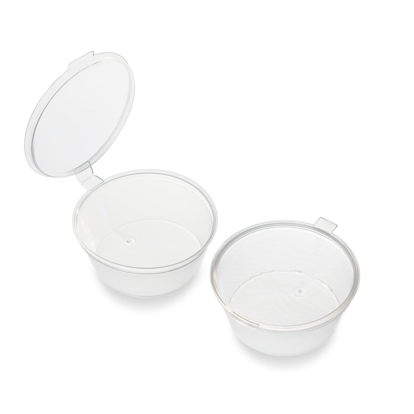 Microwave Portion Pot Round PP (56ml/2oz) Clear Hinge