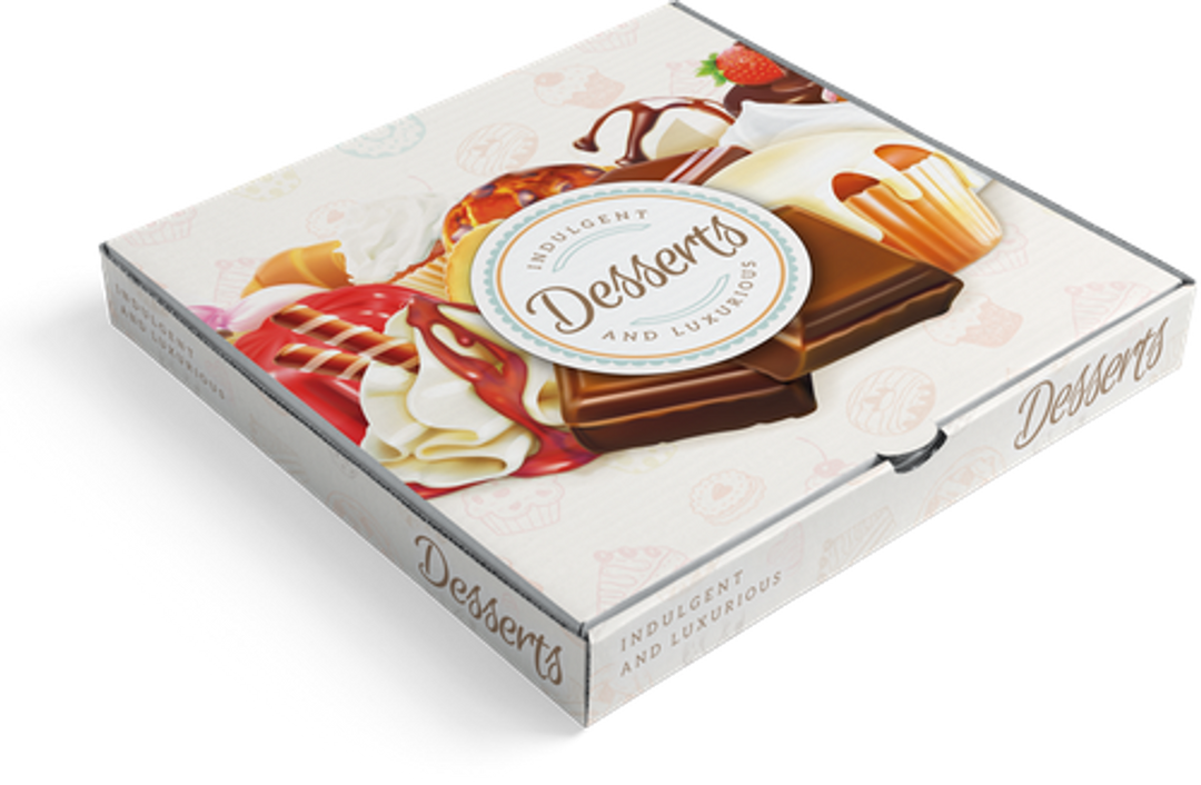 7.5" Printed Waffle Boxes 45mm depth