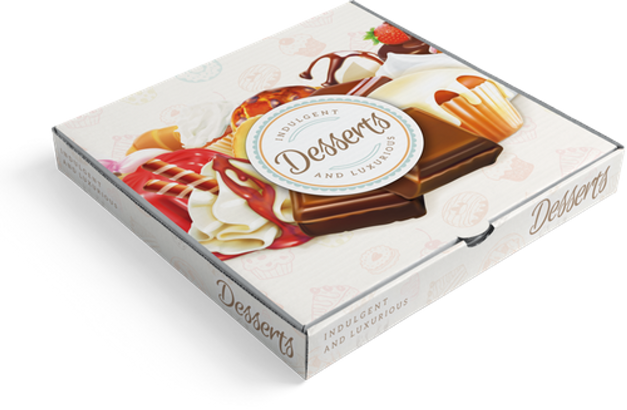 7.5" Printed Waffle Boxes 45mm depth