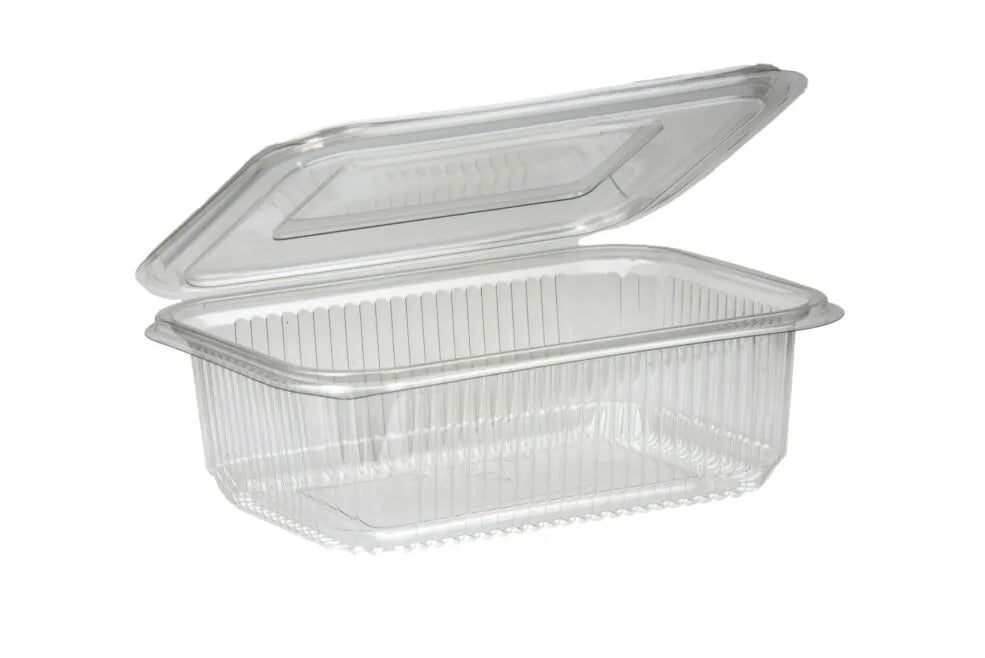 750cc Rectangular Hinged Lid Salad Container