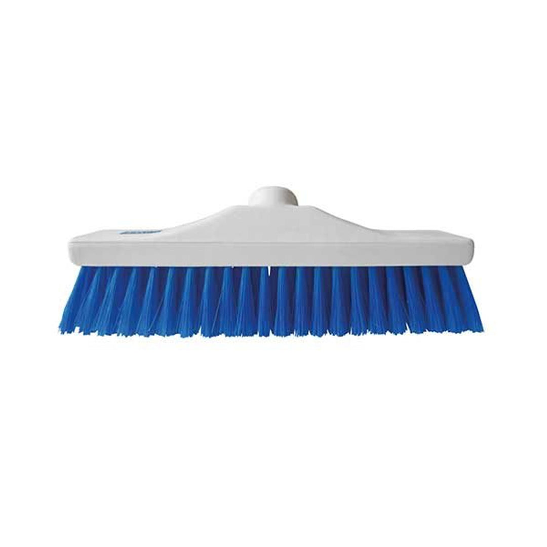 30cm Colour Coded Soft Broom Blue