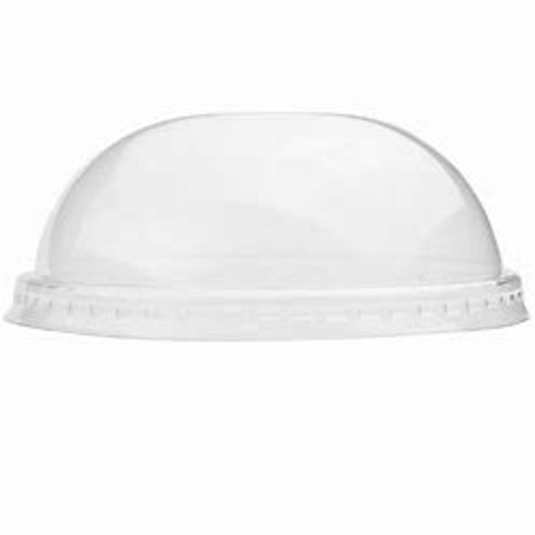 Dome Lid for Ice Cream Cup rPET (for 8oz cup) Clear
