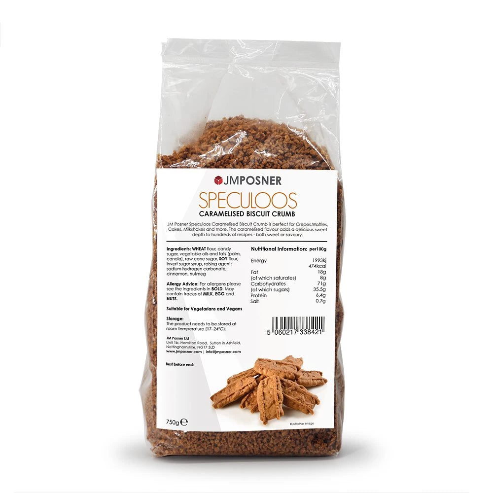 JM Posner Speculoos Crumble 750 gram bag