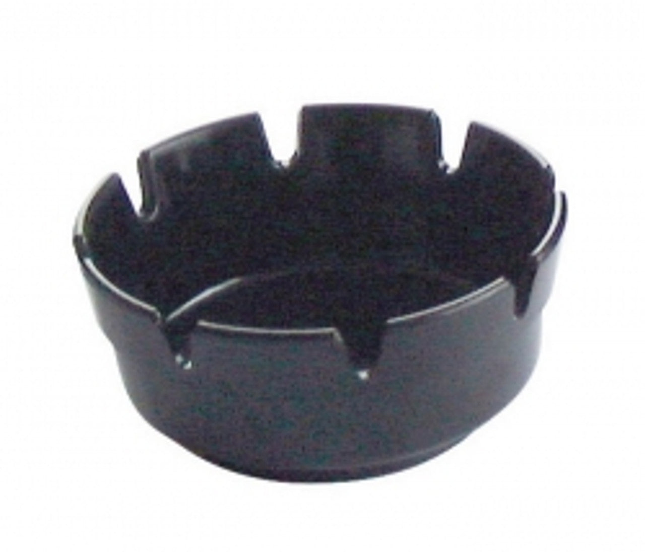 Melamine Ashtray 4" Dia Black