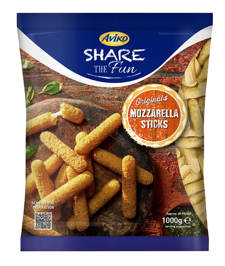 Frozen Aviko Mozzarella Sticks
