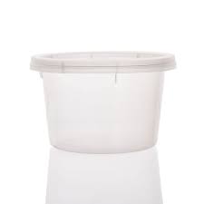 Heavy Duty Portion Pot+Lid Round PP+PP (113ml/4oz) Clear (Copy)
