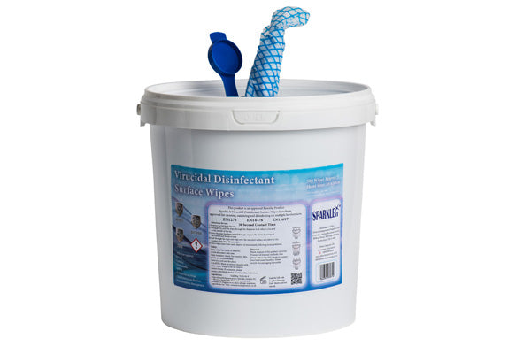 500 Sheet Virucidal Disinfectant Surface Wipes 18x20cm