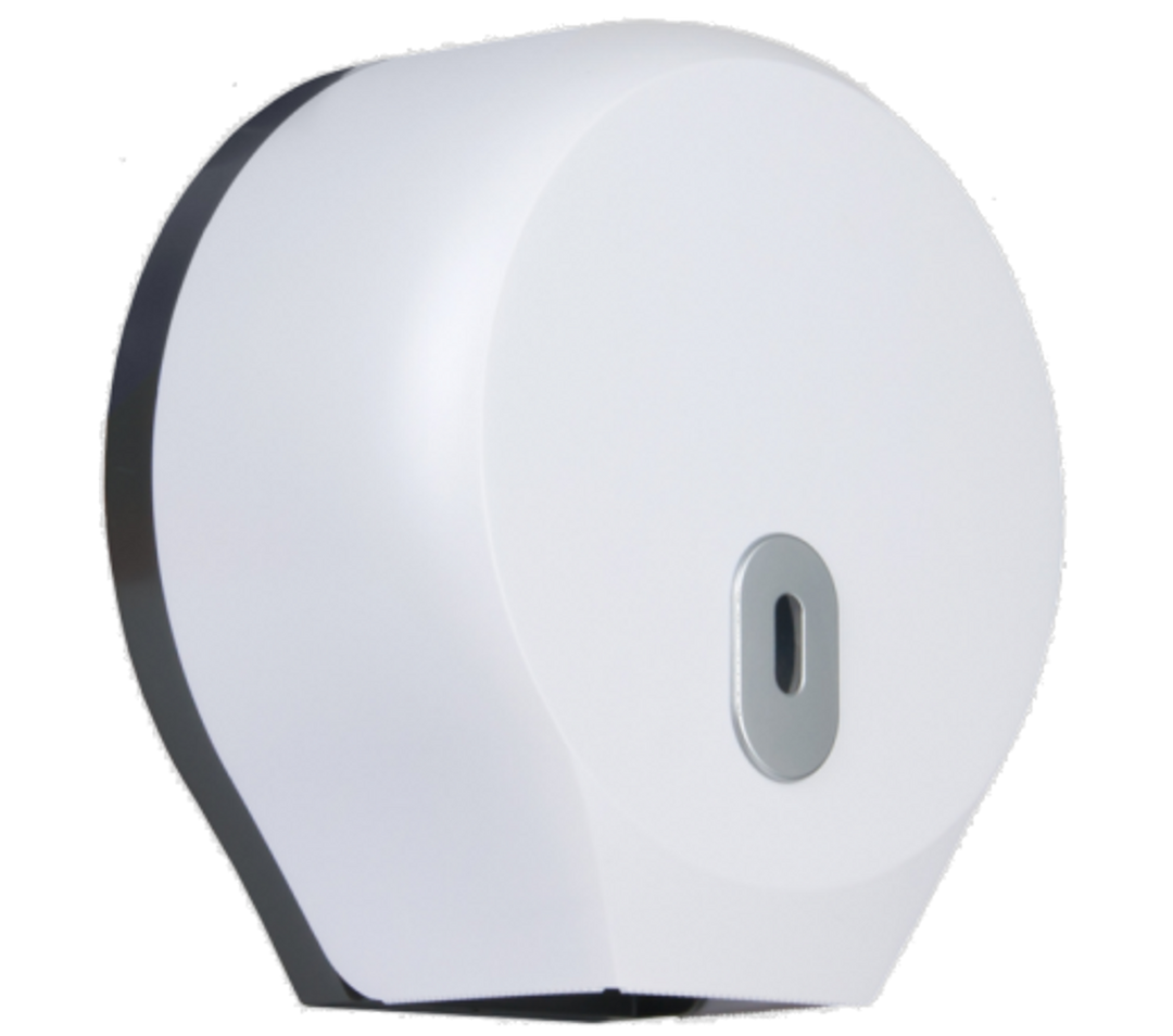 Mini jumbo roll dispenser in white ABS