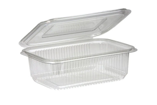 1000cc Rectangular Hinged Lid Salad Container