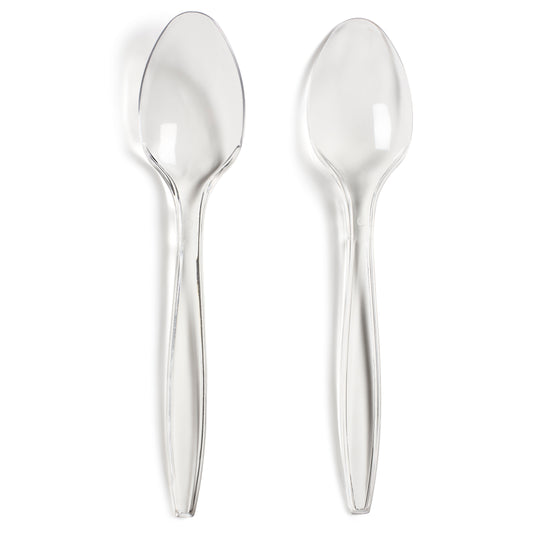 Clear Premium Reusable PS (170mm/6.7") Dessert Spoon
