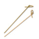 Bamboo Skewer Round Knot Looped (90mm/3.5")S/point