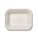 Bagasse Chip Size Tray (167x130x23mm/6.5x5") White