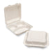 Bagasse Meal Box (205x205x80mm/8") White