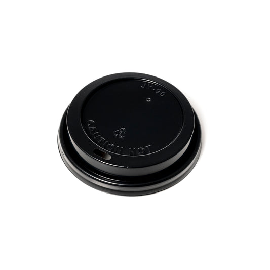 Sip Through PS Domed Lids (340ml/12oz)(453ml/16oz) Black