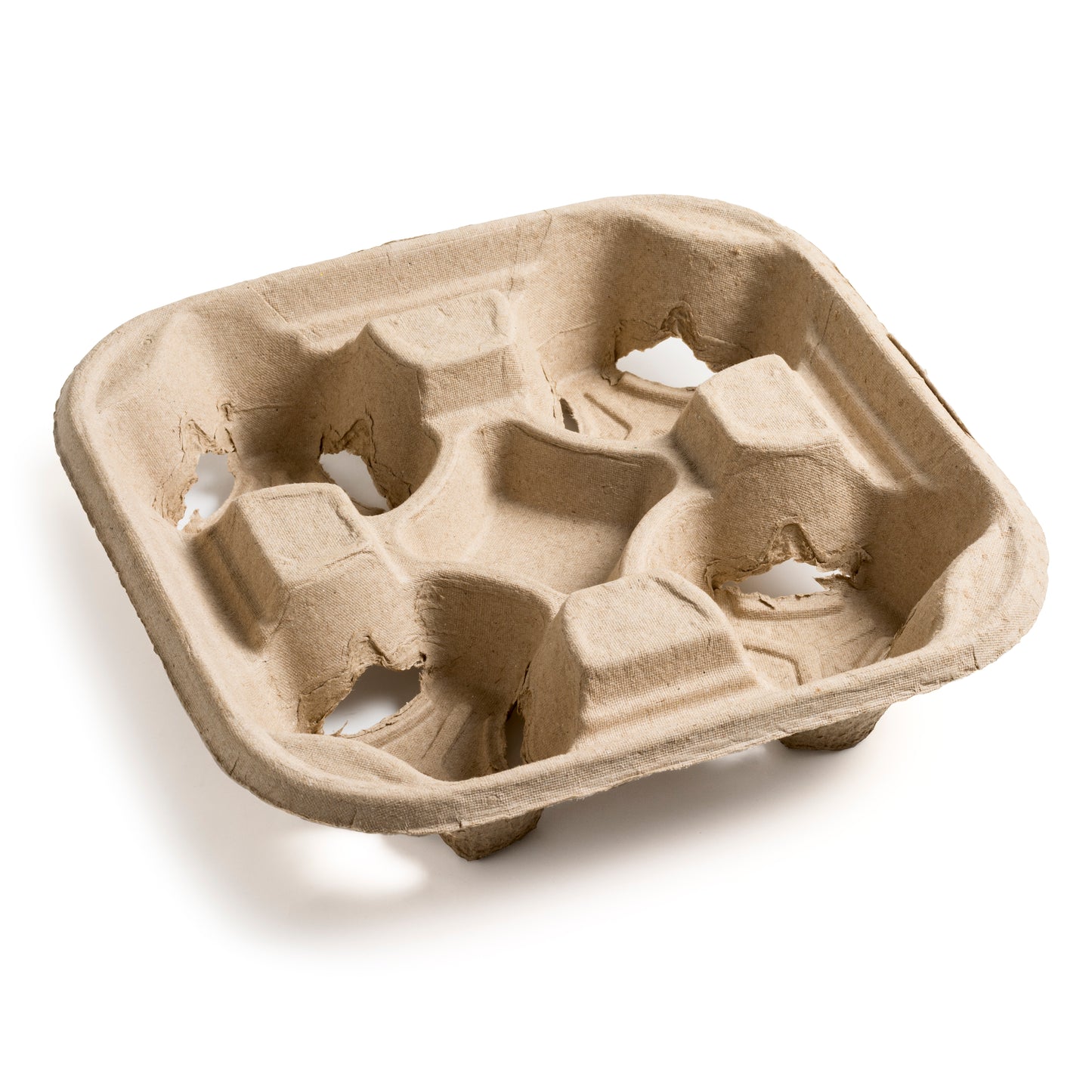 Moulded Pulp Fibre 4 Cup Holder