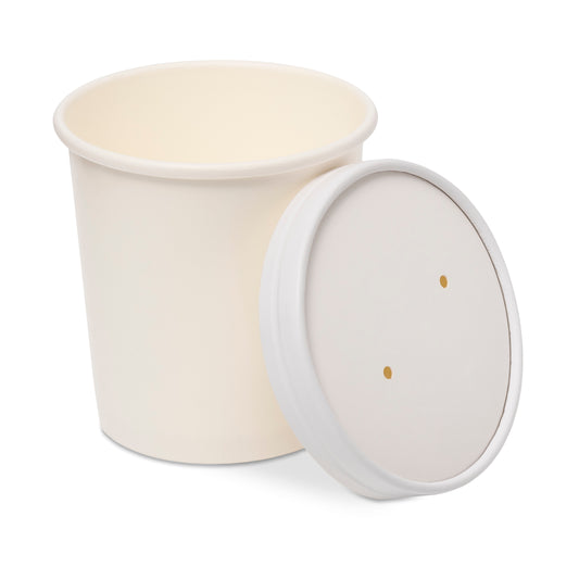 Paper Soup Cup+Lid (909ml/32oz) White