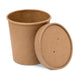 Paper Soup Cup+Lid (453ml/16oz) Kraft