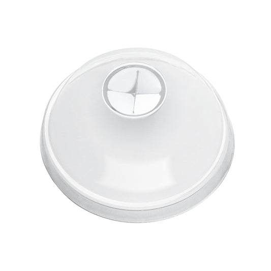 Clear Dome Lid with Cross Hole for Smoothie Cup RPET (78mm)