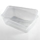 Standard Microwave Container Rectangle PP (750ml/26oz) Clear