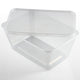 Standard Microwave Container Rectangle PP (1000ml/35oz) Clear