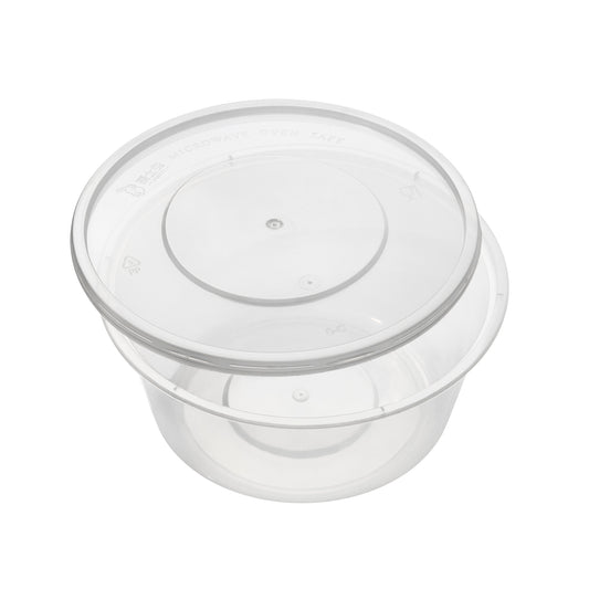 Microwave Container Round PP (750ml/26oz) Clear