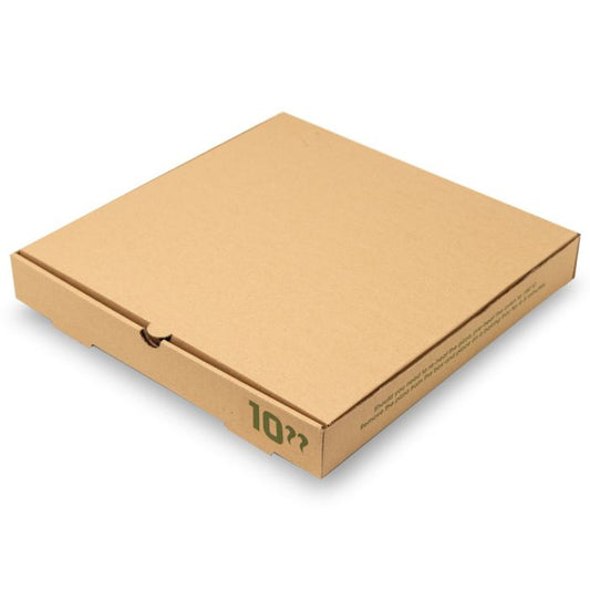 10" Plain Brown Pizza Boxes