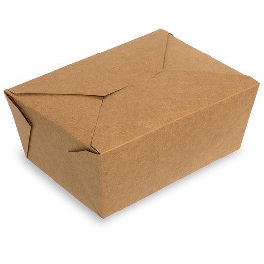 No.4 Snack Box (214/196x161/140x90mm-2800ml/98oz) Brown
