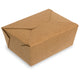 No.4 Snack Box (214/196x161/140x90mm-2800ml/98oz) Brown