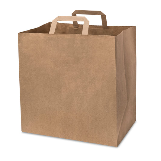XL Brown Int Handle Paper Bag (320x210x330mm/13x8.5x13")