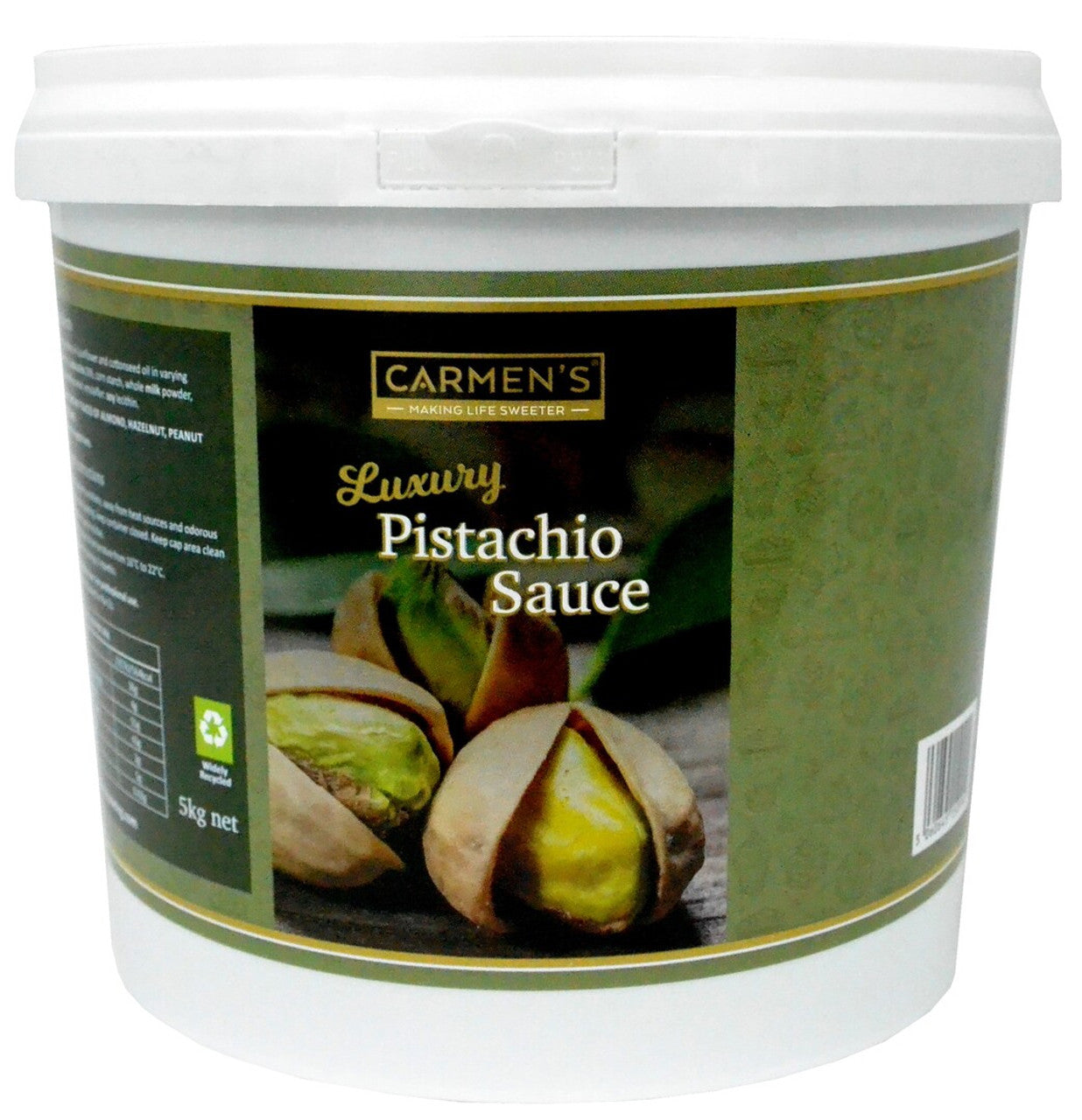 Carmen's Luxury Pistachio Sauce 5kg