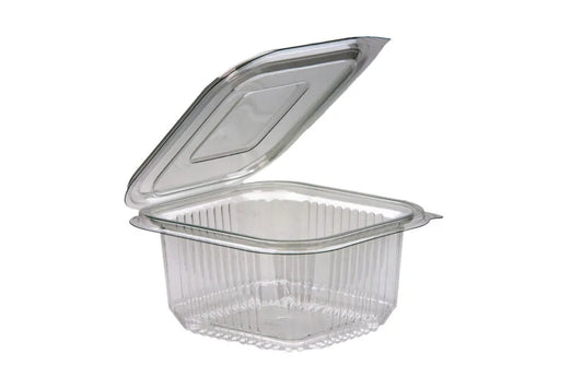 375cc Square Hinged Lid Salad Container