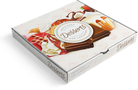 7.5" Printed Waffle Boxes 45mm depth