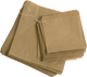 10"x10" Ribbed Glazed Kraft Strung Bags