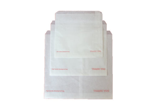 4"x 6" x1 4" Baguette Paper Bags Printed 'Thank You '