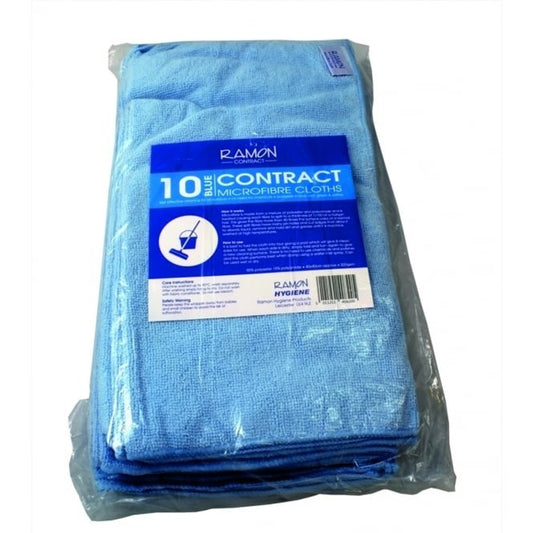 Blue Microfibre Cloths 40 x 40cm