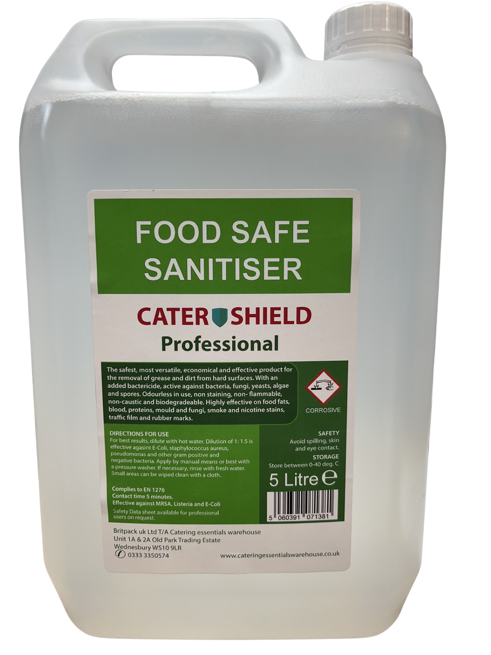 5ltr Food Safe Sanitiser