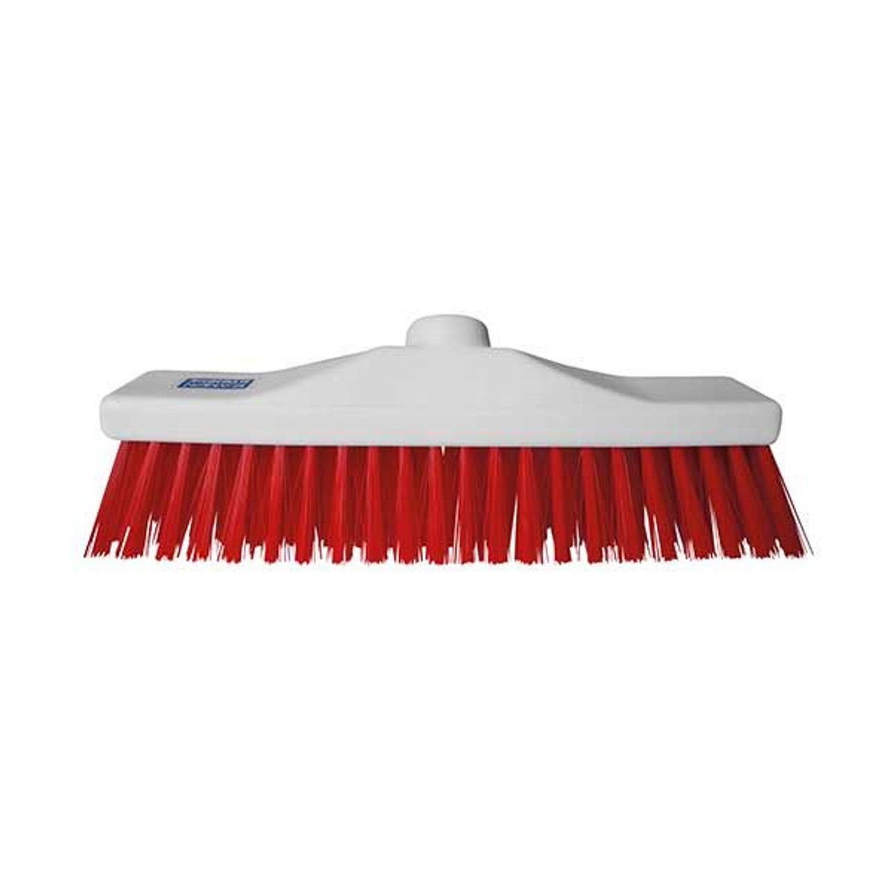 30cm Colour Coded Stiff Broom Red